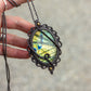 Labradorite macrame necklace