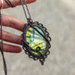 Labradorite macrame necklace