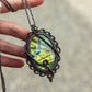 Labradorite macrame necklace