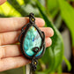 Layla • Labradorite macrame necklace