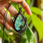 Layla • Labradorite macrame necklace