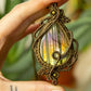 Autumn • Labradorite macrame necklace