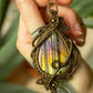 Autumn • Labradorite macrame necklace