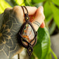 Scarlett • Labradorite macrame necklace