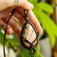 Scarlett • Labradorite macrame necklace