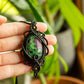 Lyric • Ruby Zoisite macrame necklace