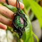 Lyric • Ruby Zoisite macrame necklace