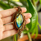 Willow • Labradorite macrame necklace