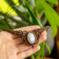 Mary • Rainbow Moonstone macrame choker