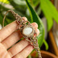 Isla • White Moonstone macrame bracelet