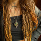 Sage • Labradorite macrame necklace