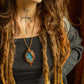 Amalia • Labradorite macrame necklace