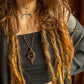 Enola • Black Druzy Onyx macrame necklace