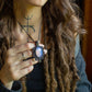 Sadie • Opalite macrame necklace