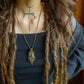 Fiona • Labradorite macrame necklace