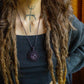 Viola • Amethyst macrame necklace