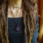 Viola • Amethyst macrame necklace