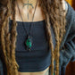 Alice • Malachite macrame necklace