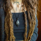 Scarlett • Marcasite macrame necklace