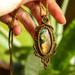 Fiona • Labradorite macrame necklace