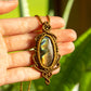 Fiona • Labradorite macrame necklace