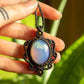 Sadie • Opalite macrame necklace