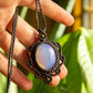 Sadie • Opalite macrame necklace