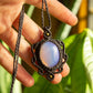 Sadie • Opalite macrame necklace