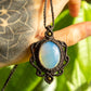 Sadie • Opalite macrame necklace