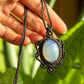 Sadie • Opalite macrame necklace
