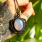 Sadie • Opalite macrame necklace