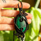Alice • Malachite macrame necklace