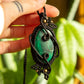Alice • Malachite macrame necklace