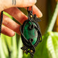 Alice • Malachite macrame necklace