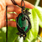 Alice • Malachite macrame necklace