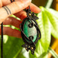 Alice • Malachite macrame necklace