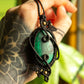 Alice • Malachite macrame necklace