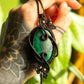 Alice • Malachite macrame necklace