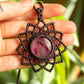 Viola • Amethyst macrame necklace