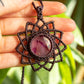 Viola • Amethyst macrame necklace