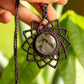 Viola • Amethyst macrame necklace