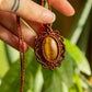 Grace • Tigers Eye macrame necklace