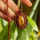 Grace • Tigers Eye macrame necklace
