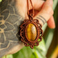 Grace • Tigers Eye macrame necklace