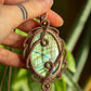 Jasmine • Labradorite macrame necklace