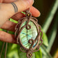 Jasmine • Labradorite macrame necklace