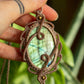 Jasmine • Labradorite macrame necklace