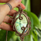 Jasmine • Labradorite macrame necklace