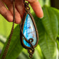 Ava • Labradorite macrame necklace
