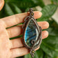 Leo • Labradorite macrame necklace